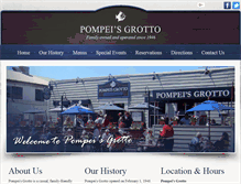 Tablet Screenshot of pompeisgrotto.com